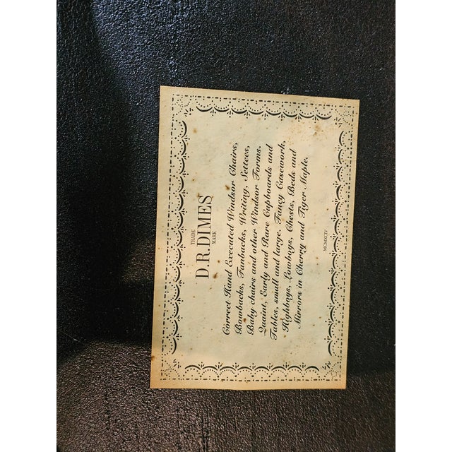 Wood Late 20th Century Pair of d.r. Dimes Sack Back Windsor Arm Chairs Bench Made Black Crackle Finish For Sale - Image 7 of 7