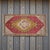 Hollywood Regency 1970s Low Pile Hand Knotted Turkisj Rug Faded Mat- 18'' X 37'' For Sale - Image 3 of 14