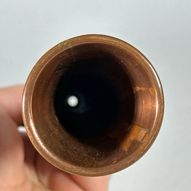 Antique English Victorian Brass and Copper Equestrian Fox Hunting Horn by Swaine & Adeney, London For Sale In New York - Image 6 of 8