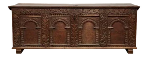 Early 18th Century Danish Carved Trunk
