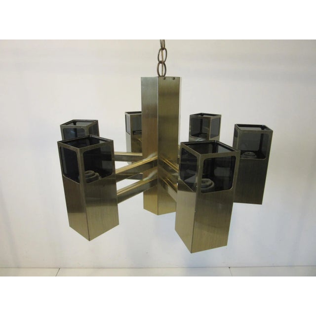 Frederick Ramond Bronze Chandelier For Sale - Image 12 of 12