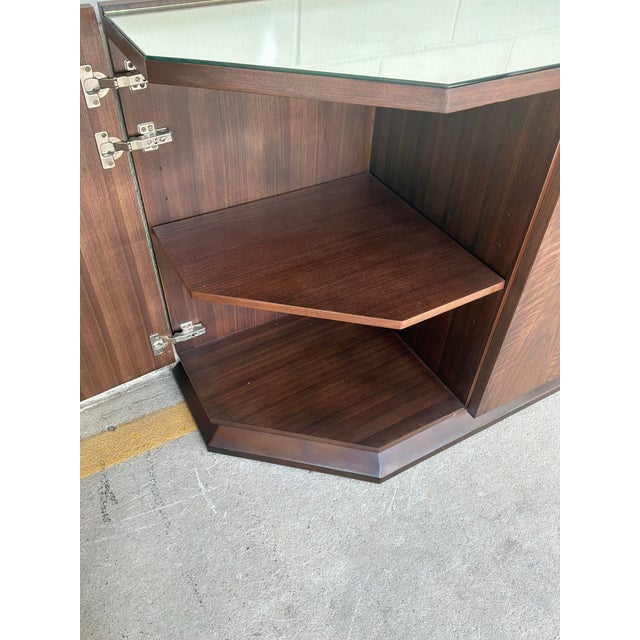 Century Furniture Modern Mahogany Compositions Credenza For Sale In Atlanta - Image 6 of 9