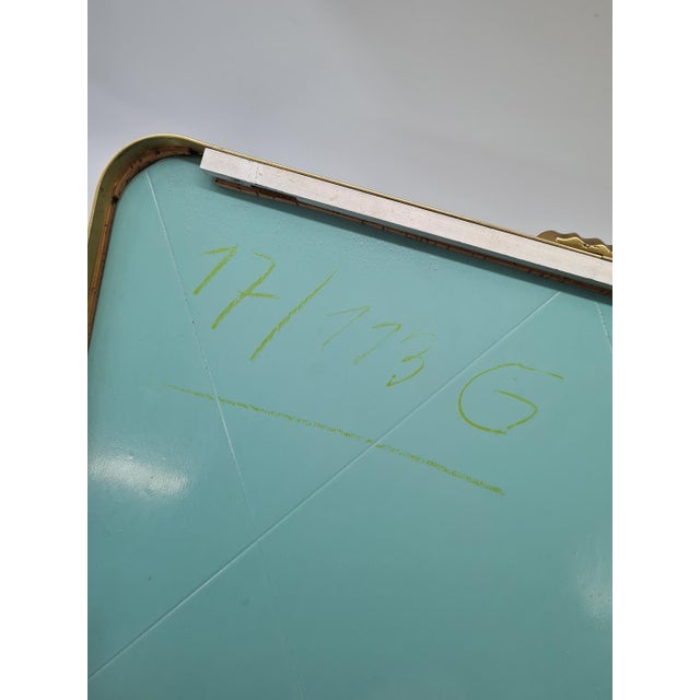 Mid-Century Italian Mirror with Brass Frame, 1950s For Sale - Image 6 of 10