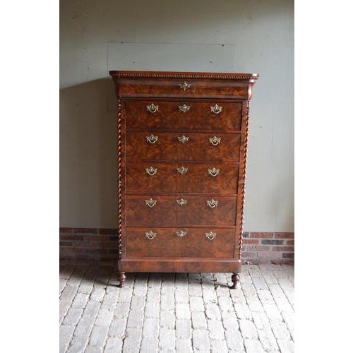 Antique Chiffonier in Mahogany, 1830 For Sale - Image 9 of 9