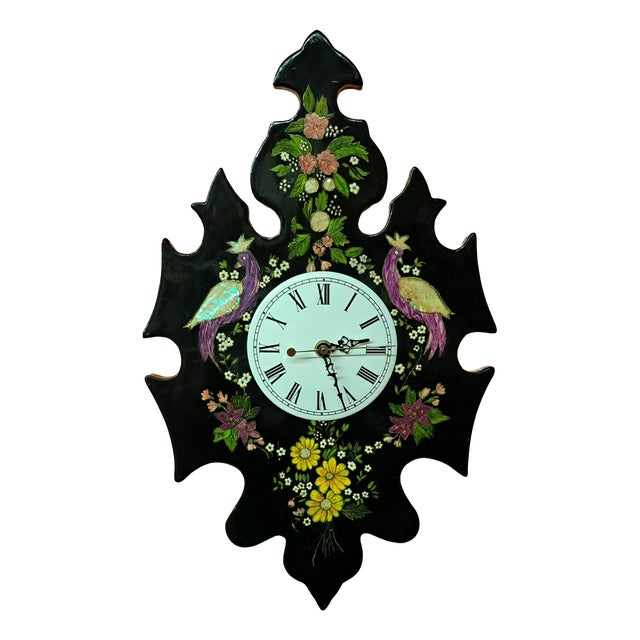 Vintage Handmade Wall Clock, 1960s For Sale