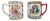Vintage Chinoiserie Medallion Mug - The Set of 2 Pieces For Sale