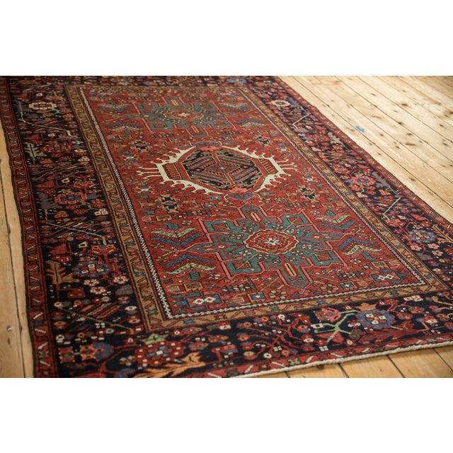 Old New House 1930s Vintage Persian Karaja Triple Medallion Wool Rug For Sale - Image 4 of 9