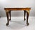 Queen Anne Style Burr Walnut Wind-Out Extending Dining Table and Chairs, 1930, Set of 5 For Sale - Image 4 of 18