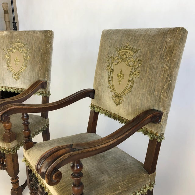 17th Century Italian Open Armchairs - a Pair For Sale - Image 9 of 13