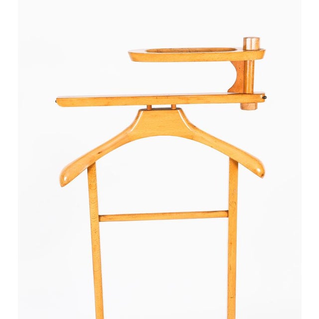 Vintage Walnut Valet Clothes Stand, Late 20th Century For Sale - Image 5 of 9