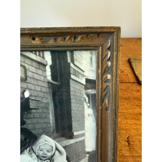 Pair of Antique Wood & Gilt Gold Picture Frames, 5.75" X 7.75" For Sale - Image 9 of 11