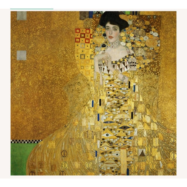 Gorgeous print Gustav Klimt gold . Gold hues throughout.