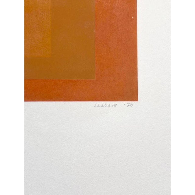 Orange Josef Albers, Homage to the Square: MMA-2, 1970, Silkscreen For Sale - Image 8 of 9