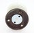Early 20th Century Antique Milk Glass Brass Dummy Door Knob For Sale - Image 5 of 5
