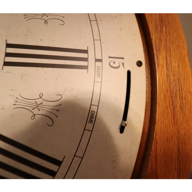 Howard Miller Curved Front Grandfather Clock (Model 610-934) For Sale - Image 9 of 18