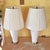 Pair of Vintage White Ceramic Urn Form Table Lamps With Gold Bases and Pleated Shades For Sale - Image 16 of 18