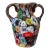 Fratelli Toso Murano Antique Millefiori Flowers Mosaic Italian Art Nouveau Floral Pattern Glass Cabinet Vase For Sale