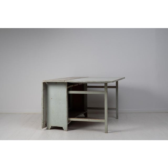 Wood Gustavian Style Swedish Drop Leaf Table, 1800s For Sale - Image 7 of 14