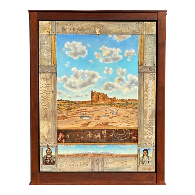 'Southwestern Mesa' by Millicent Tomkins, Woman Artist, Berkeley, San Francisco Museum of Art For Sale