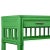 Wood Colony Desk, Bright Green For Sale - Image 7 of 9