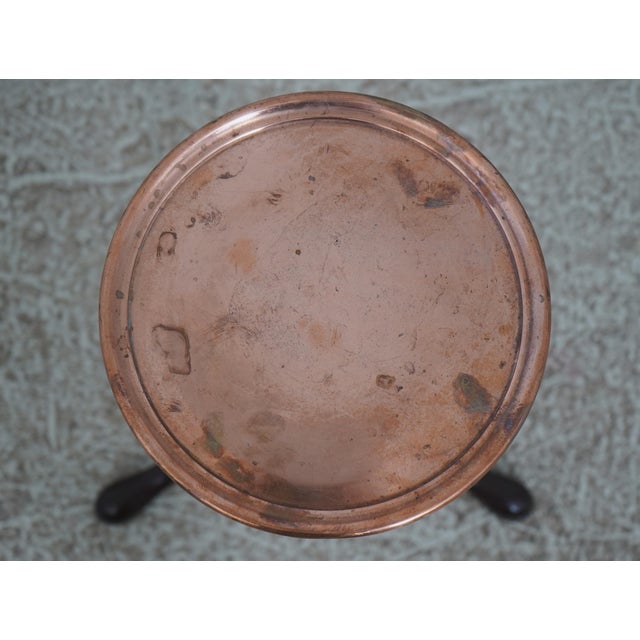 Queen Anne Kittinger Cw-149 Mahogany Copper Top Williamsburg Kettle Stand For Sale - Image 3 of 13