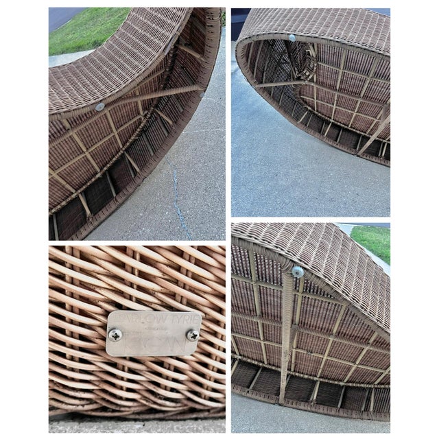 Vintage ‘Dune’ Woven Daybed | by Vladamir Kagan for Barlow Tyrie For Sale - Image 13 of 13