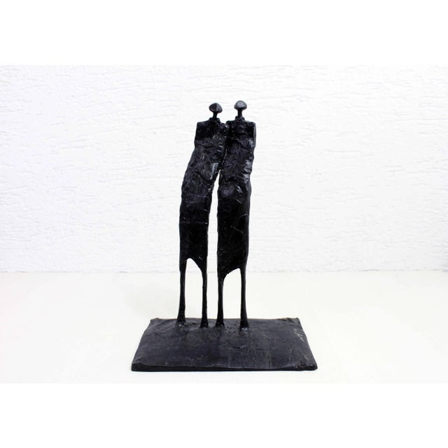 Beautiful modernist resin sculpture from the 90s. Designed by the Swiss artist Tonyl (1949-2007), this original resin...