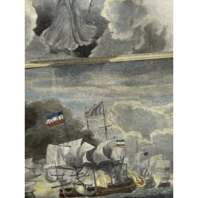 Black Maritime Battle Engravings, Framed, Set of Four For Sale - Image 8 of 12