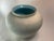 1980s Vintage 1986 Haeger Pottery Vase: Textured Off-White With Hidden Turquoise Glaze For Sale - Image 5 of 11