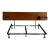 Teak Queen Size Bed Frame Headboard Floating Nightstands Denmark Mid-Century Modern 1970s For Sale