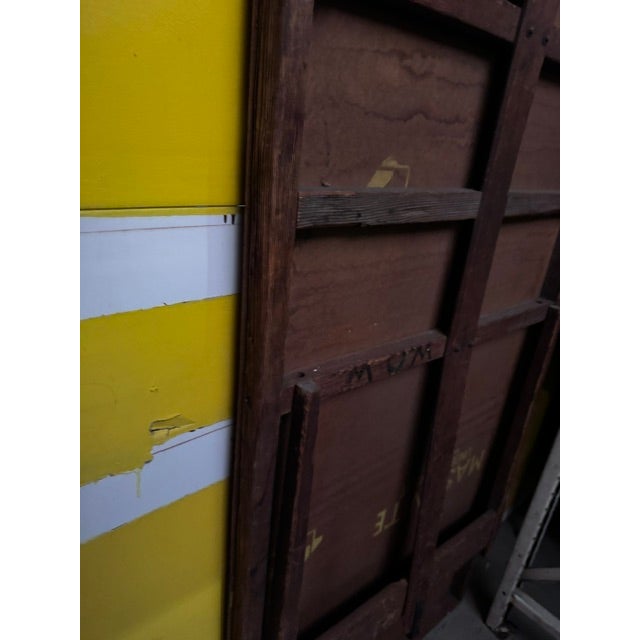 Vintage Large Folding Work Table Industrial For Sale - Image 14 of 16