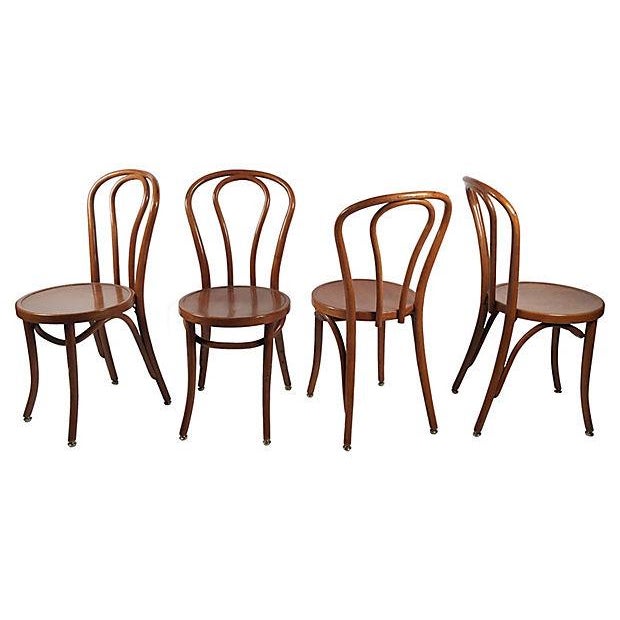 Bentwood Cafe Chairs Set of 4 Chairish
