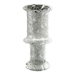 1968 Timo Sarpaneva With Ittala Finnish Modern Colorless Glass Vase For Sale