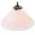 French White Mat Opaline Glass Brass Pendant Lights For Sale - Image 6 of 6