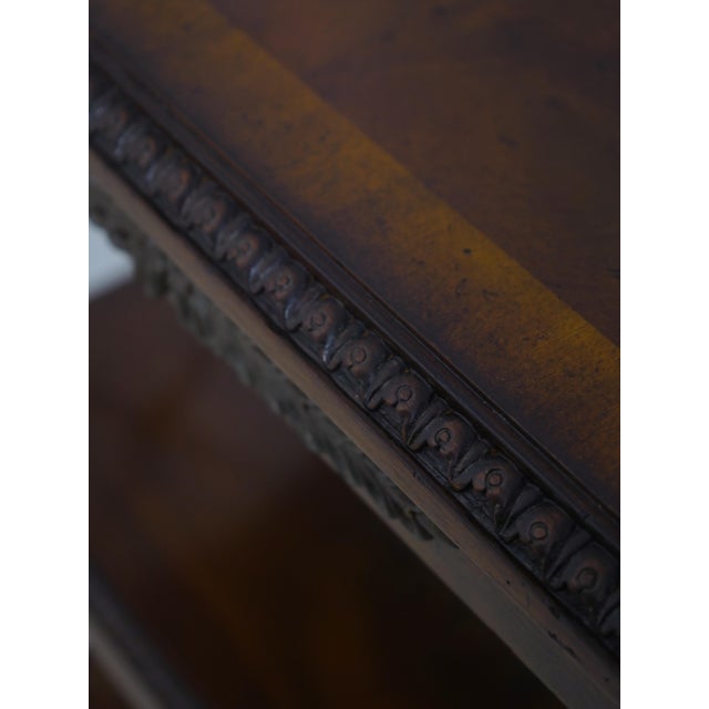 Maitland Smith 3 Tier Regency Style Mahogany Cart or Stand For Sale - Image 13 of 15
