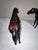 Pair of Vintage 1930s-1940s Leather Horses For Sale - Image 10 of 12