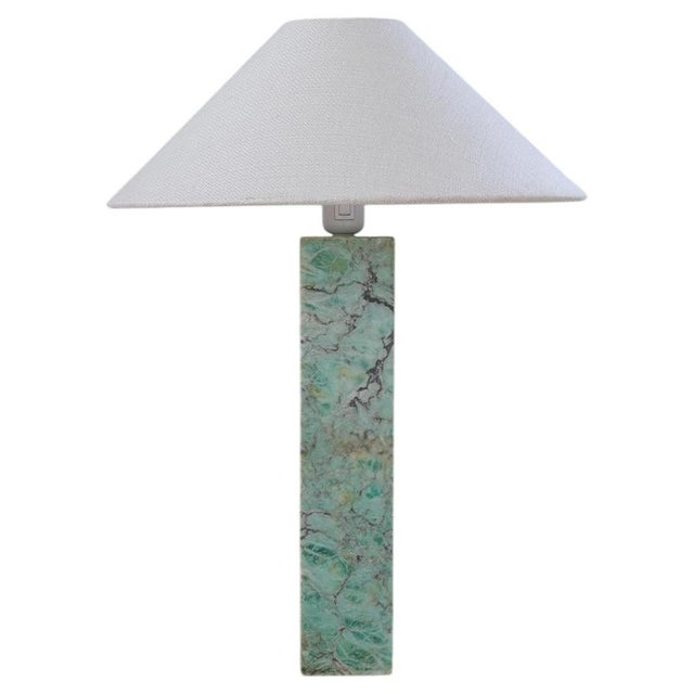 Mid-Century Green Marble Table Lamp by Bergboms, Sweden, 1960s For Sale - Image 9 of 9