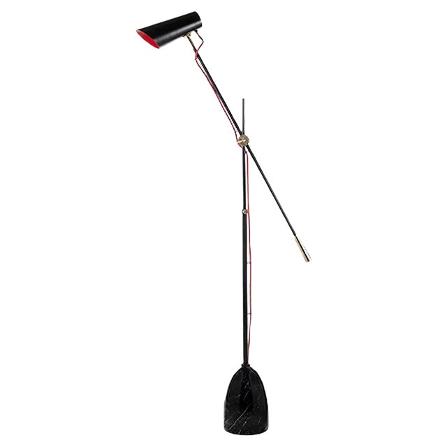 Blossom Camelia Floor Lamp by Pierangelo Orecchioni for Brass Brothers For Sale