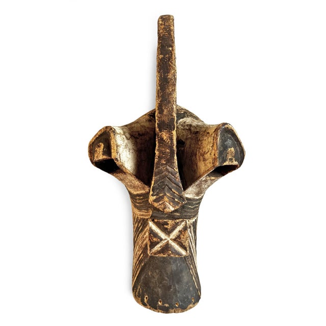 Tribal Vintage Mid 20th Century Songye Mask For Sale - Image 3 of 10