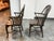 English Windsor Style Vintage Arm Chairs, Pair For Sale - Image 4 of 12