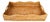 Artifacts Rattan Scallop Collection Rectangular Tray in Honey Brown - 22" For Sale