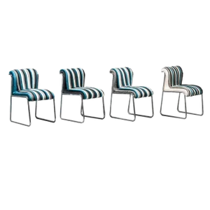Vintage Velvet Chairs, Set of 4