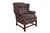 English Bradington Young Georgian Style Wingback Chair and Ottoman For Sale - Image 3 of 9