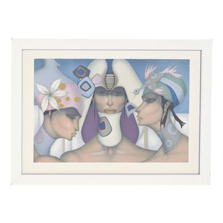 Jef Van Tuerenhout, Colored Lithograph, Framed For Sale