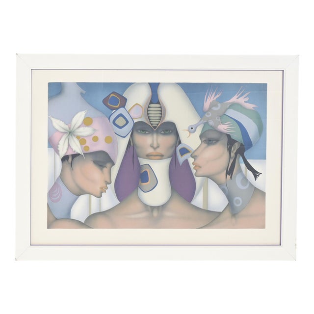 Jef Van Tuerenhout, Colored Lithograph, Framed For Sale