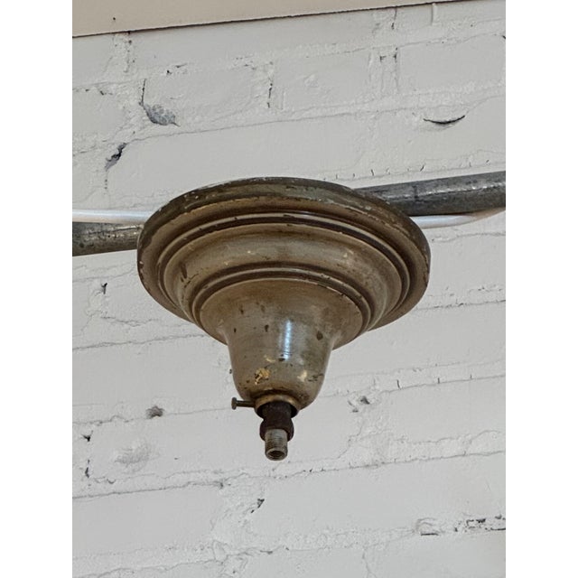 Black 1920s Italian Six Light Chandelier For Sale - Image 8 of 8