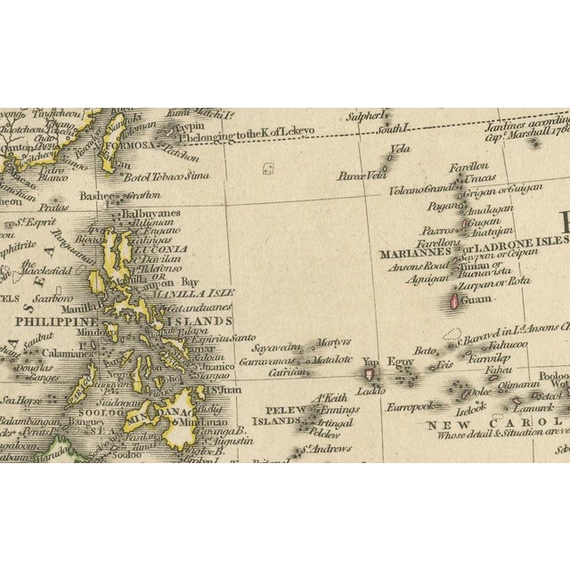 The map titled "A New Map of Asia, from the Latest Authorities" was published in 1806. It is a detailed and comprehensive...