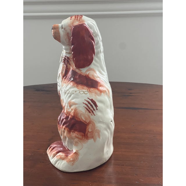 Early 20th Century Staffordshire Spaniel Dogs - a Pair For Sale - Image 9 of 12