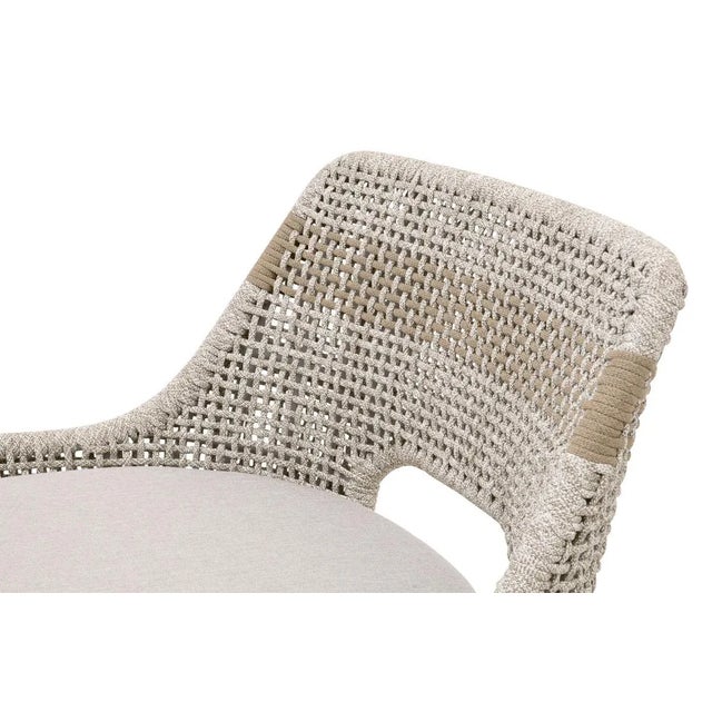 Wood Tapestry Counter Stool For Sale - Image 7 of 8