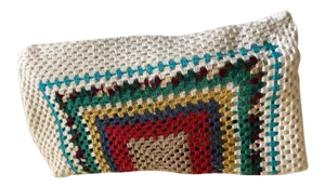Cottage Style Hand Crochet Bedspread / Coverlet 76' X76"